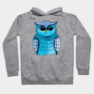 Guardian Owl Watercolor Hoodie